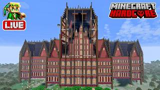 Building the Back of the Haunted Manor in My 59,400 Day Hardcore Minecraft World