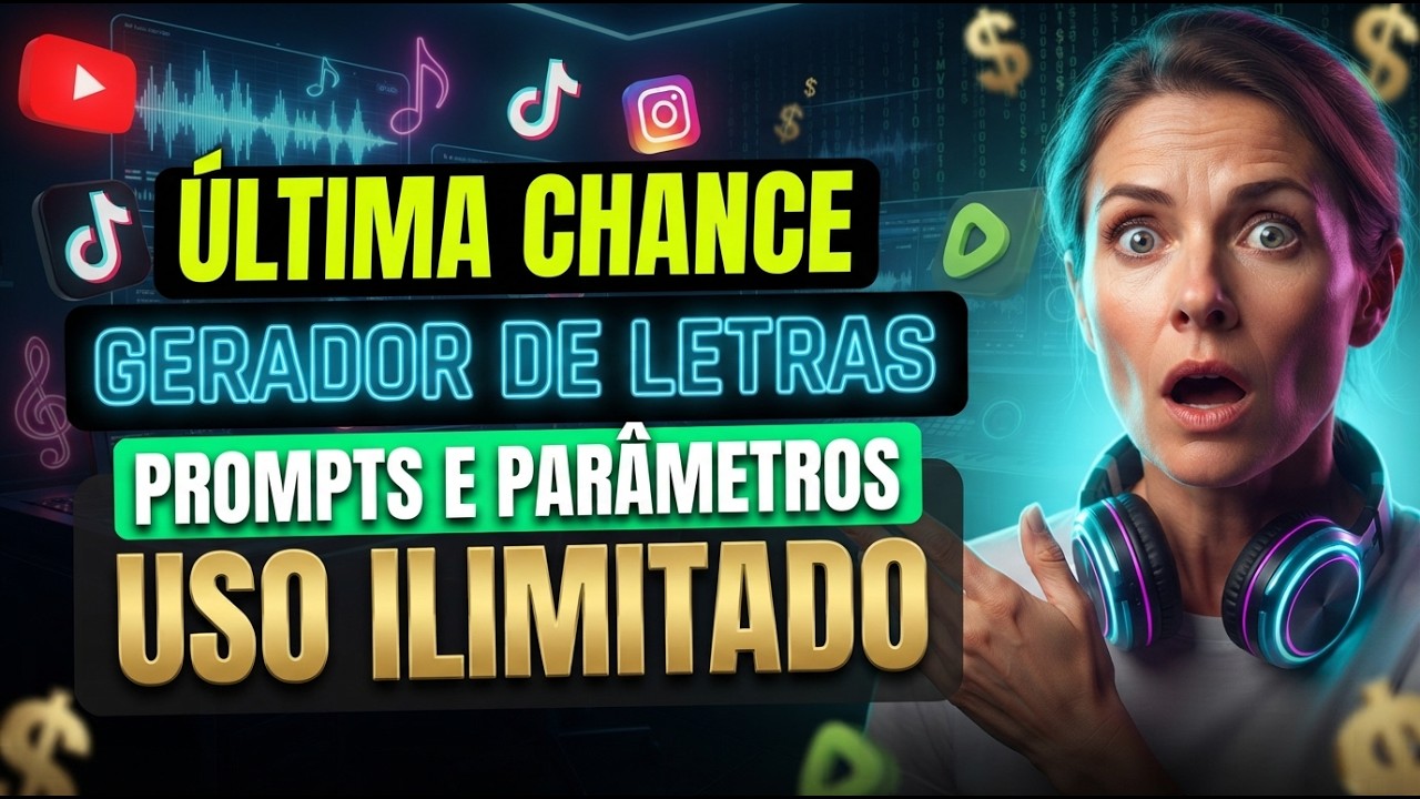 ILIMITADO: Gerador de Letras Musicais e Prompts Ilimitado