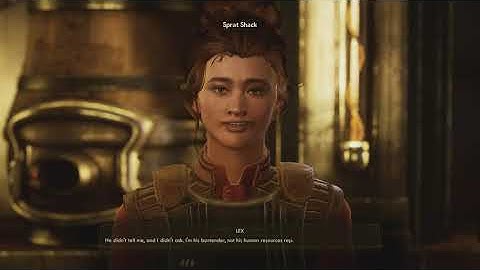 The Outer Worlds Peril On Gorgon - Sprat Shack: Speak to Lex Dialogue Tree (Montoya, Vodka) (2020)