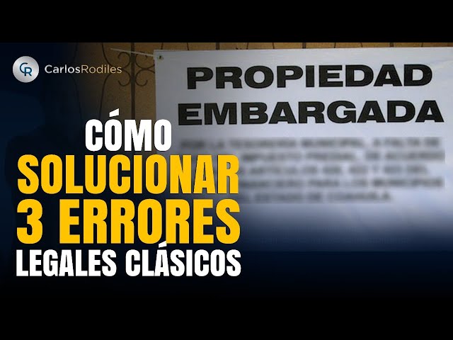 Cómo Solucionar 3 errores legales clásicos