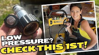 PRESSURE LOW in your DeWalt Pressure Washer? Check this FIRST! How to remove & clean FILTER