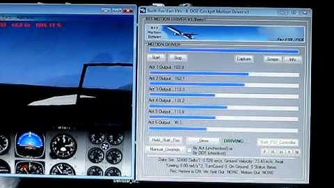 6 DOF motion software for hexapod platforms - preliminary testing
