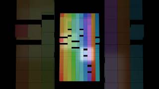 170 Tiles Sort Into a Rainbow 🌈 #3d  #shorts  #blender3d #colors #satisfying