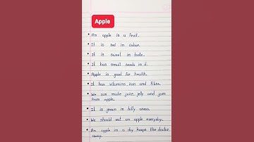 Essay On Apple | 10 Lines Easy On Apple In English | Few Lines On Apple In English #apple #shorts
