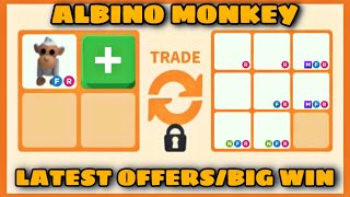 PEOPLE STILL LOVE THEM!!😱😱 WATCH 14 NEW OFFERS FOR ALBINO MONKEY in Rich Servers Adopt me
