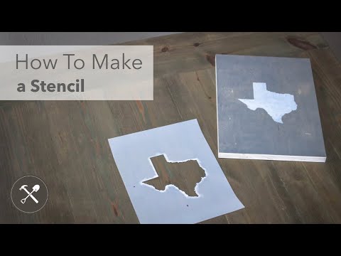 स्टैंसिल कैसे बनाएं // आसान DIY प्रोजेक्ट