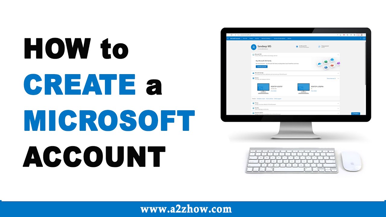 How To Create A Microsoft Account YouTube