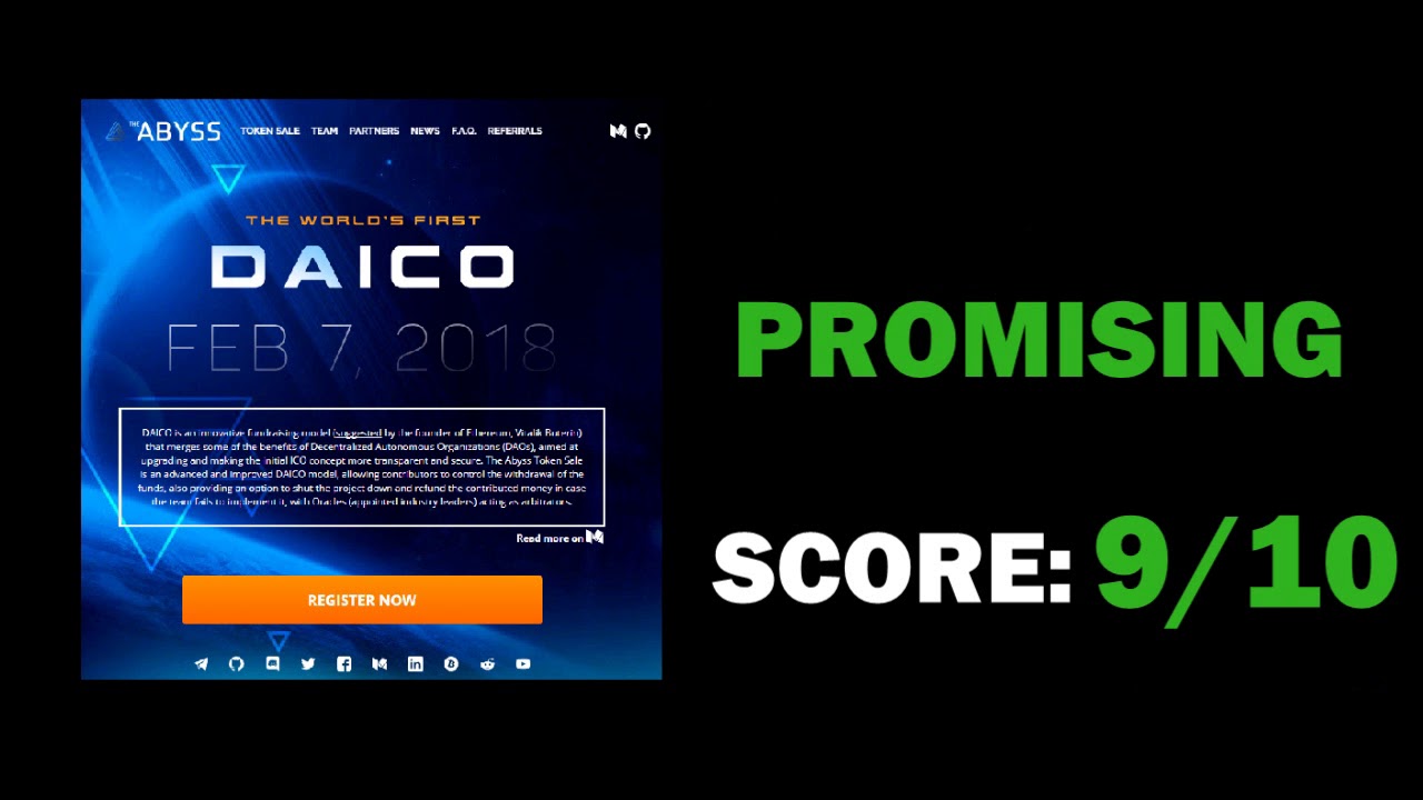 THE ABYSS mini review - Best ICO January / February 2018