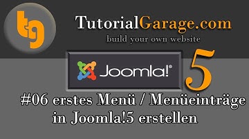 Joomla 5: Menü erstellen mit Menüeinträgen- Homepage erstellen - Tutorialgarage.com