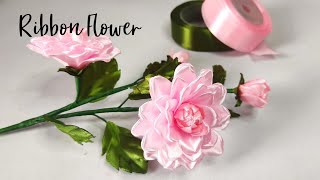 DIY/ How to make easy ribbon flower / tutorial bunga pita satin yg mudah