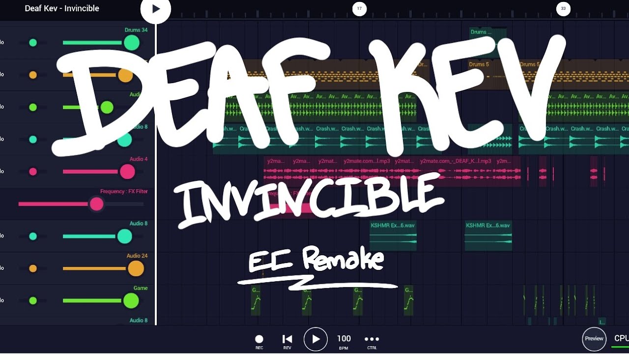 Deaf Kev - Invincible (EC Remake) FL Studio mobile 🥭 - YouTube