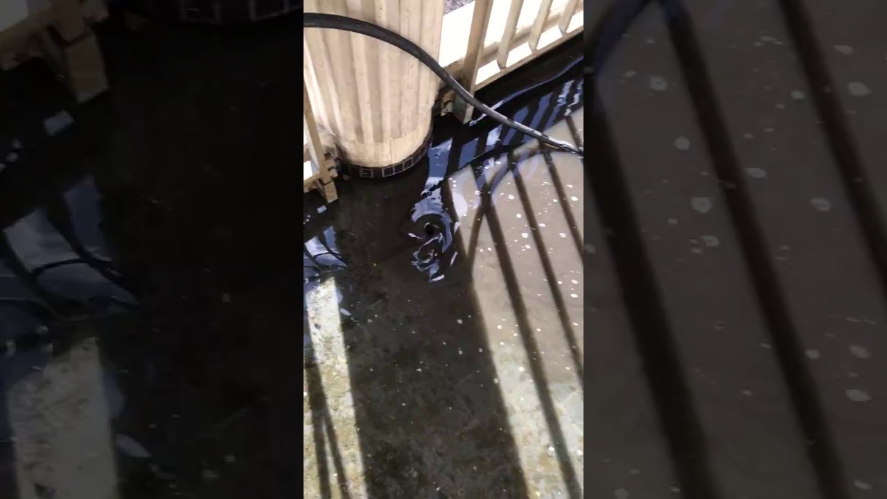 Degorgement Siphon De Sol Sur Balcon Youtube