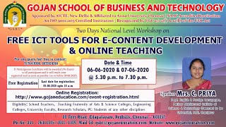 FREE ICT TOOLS FOR E-CONTENT DEVELOPMENT & ONLINE TEACHING - DAY 02