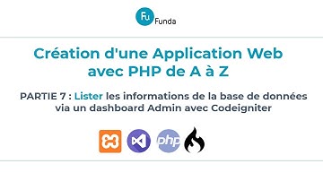 [7] Lister les informations de la base des données via un dashboard Admin avec Codeigniter