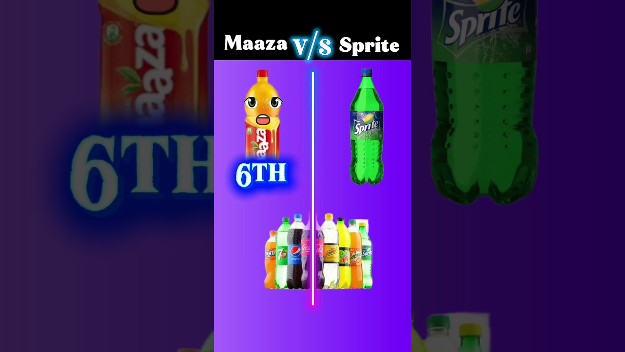 Maaza vs Sprite 🥭🥤 | Which Drink Is Best? | Shorts