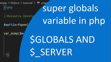 super global variable in PHP