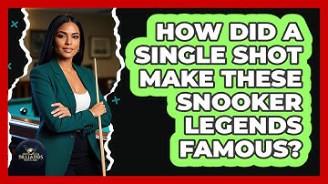 How Did A Single Shot Make These Snooker Legends Famous? - Billiards Hustlers