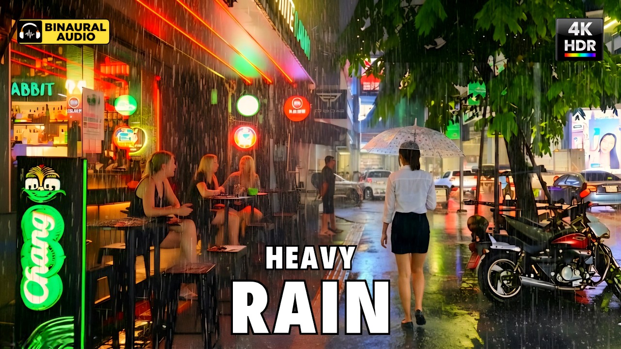 Bangkok, Thailand | Audio | Regnpromenad 4K