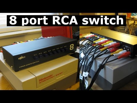 How to hook up multiple video game systems. (MT-VIKI 8 Ports 8-In 1-Out AV RCA Splitter)