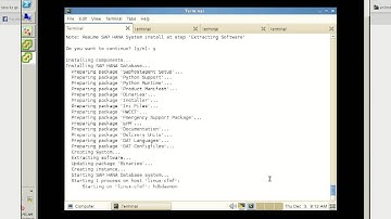 Video installation SAP HANA platform edition on SLES 11 SP 4