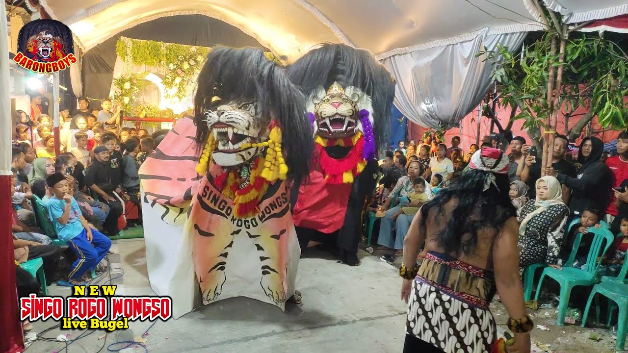MENGAMUK!!! RAMPAK BARONGAN GALAK! Barongan New Singo RogoWongso live Bugel | BarongBoys