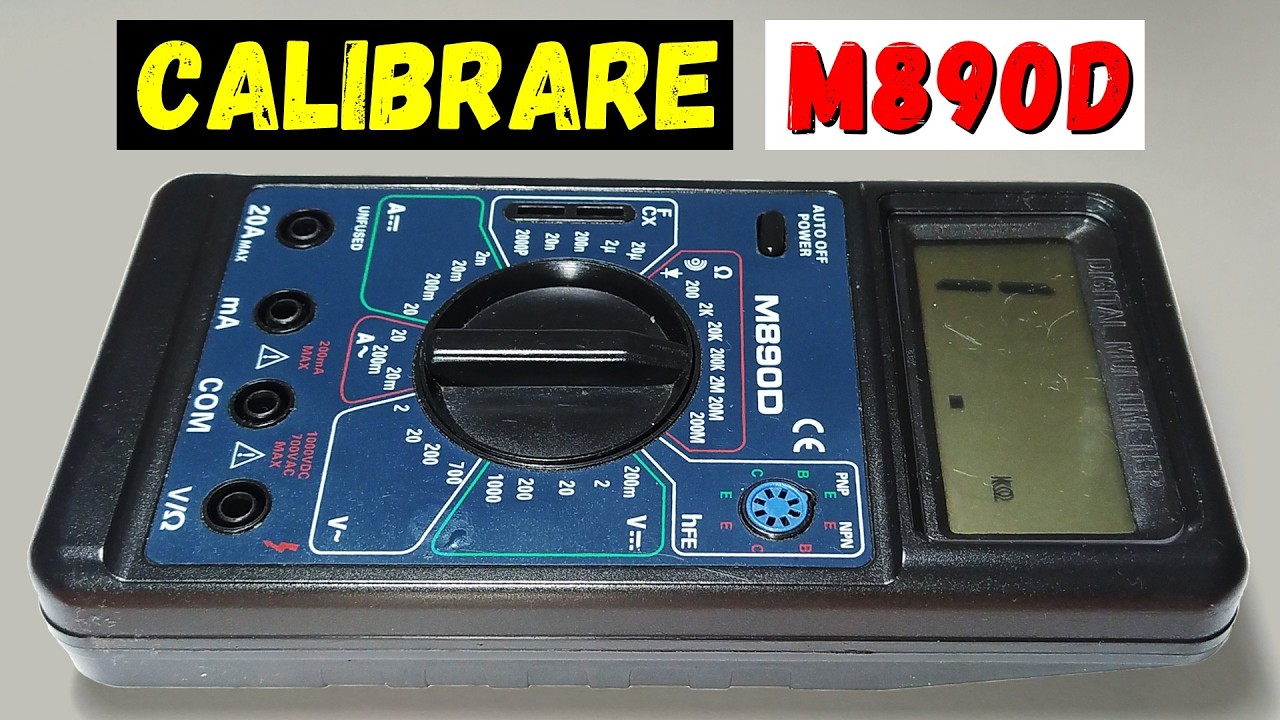 Cum calibrez un multimetru digital M890D mai vechi