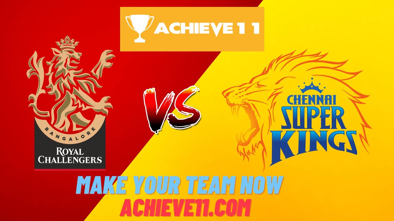 RCB vs CSK Dream11IPL | BLR vs CSK