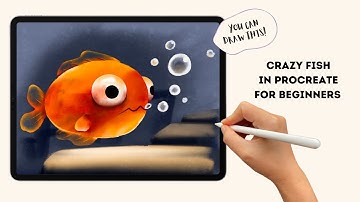 You Can Draw This in Procreate | Funny Crazy Fish Illustration Tutorial | Easy to draw