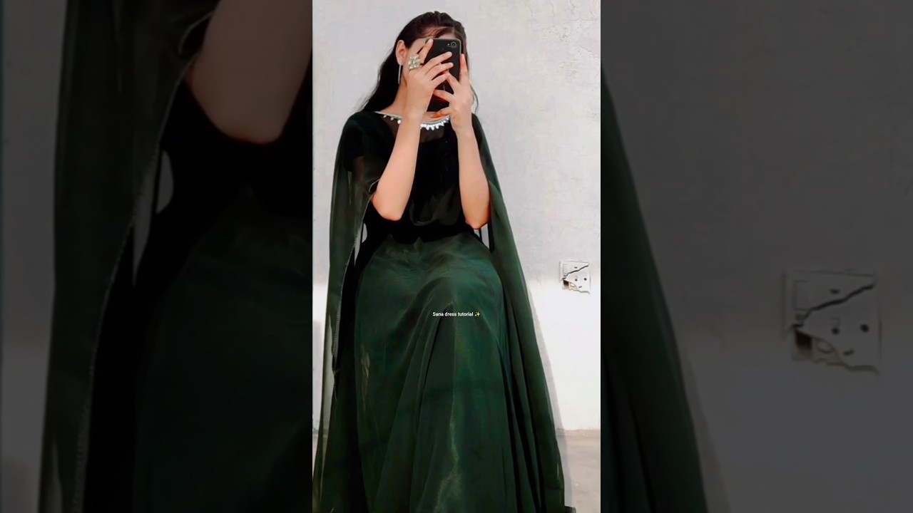 instagram Trending cape dress cutting and stitching