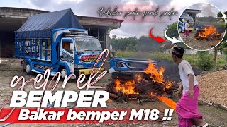 RENDI ANDIKA BAKAR BEMPER M18 !! BOS EMIN MENANGIS LIHAT INI