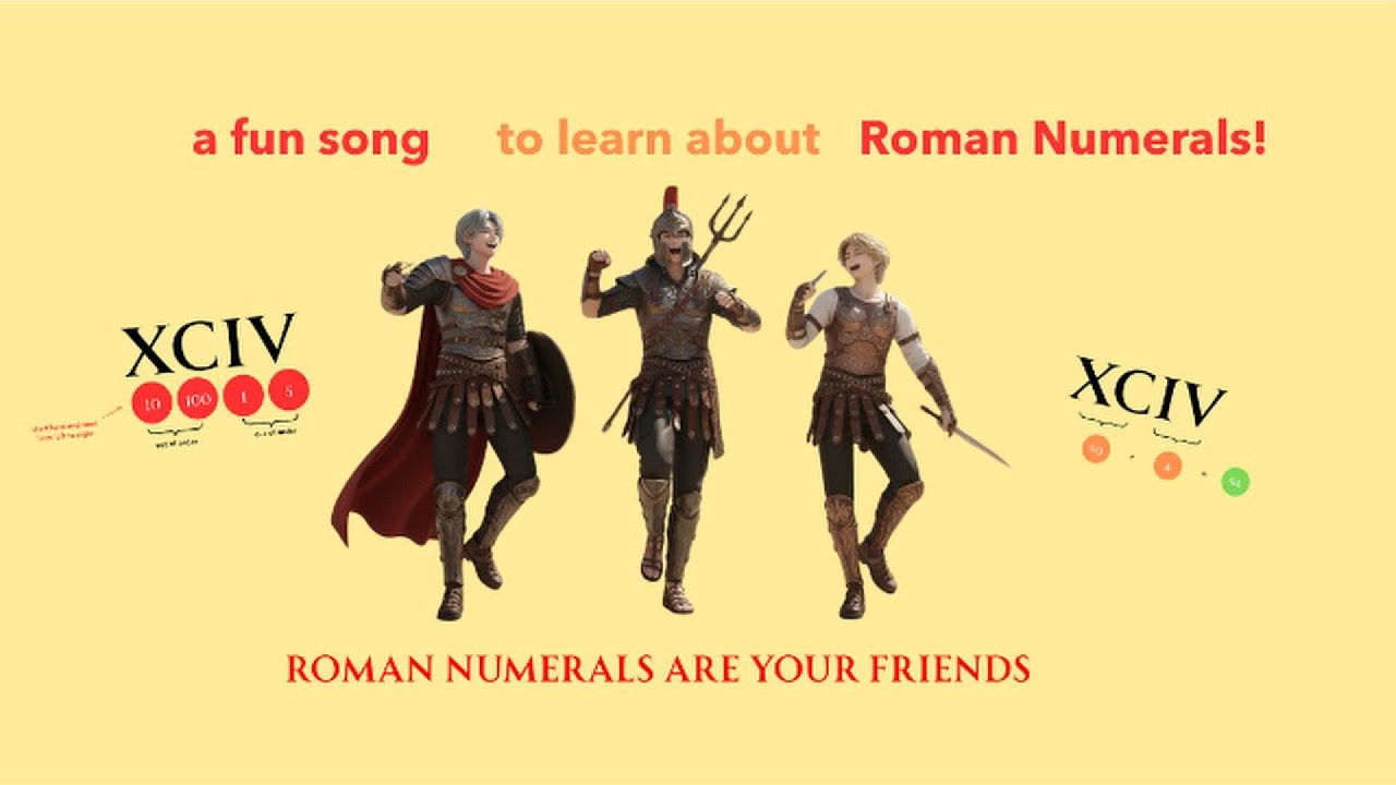 Roman Numerals Are Your Friends/ Pop Maths Song/ Maths Song for Kids