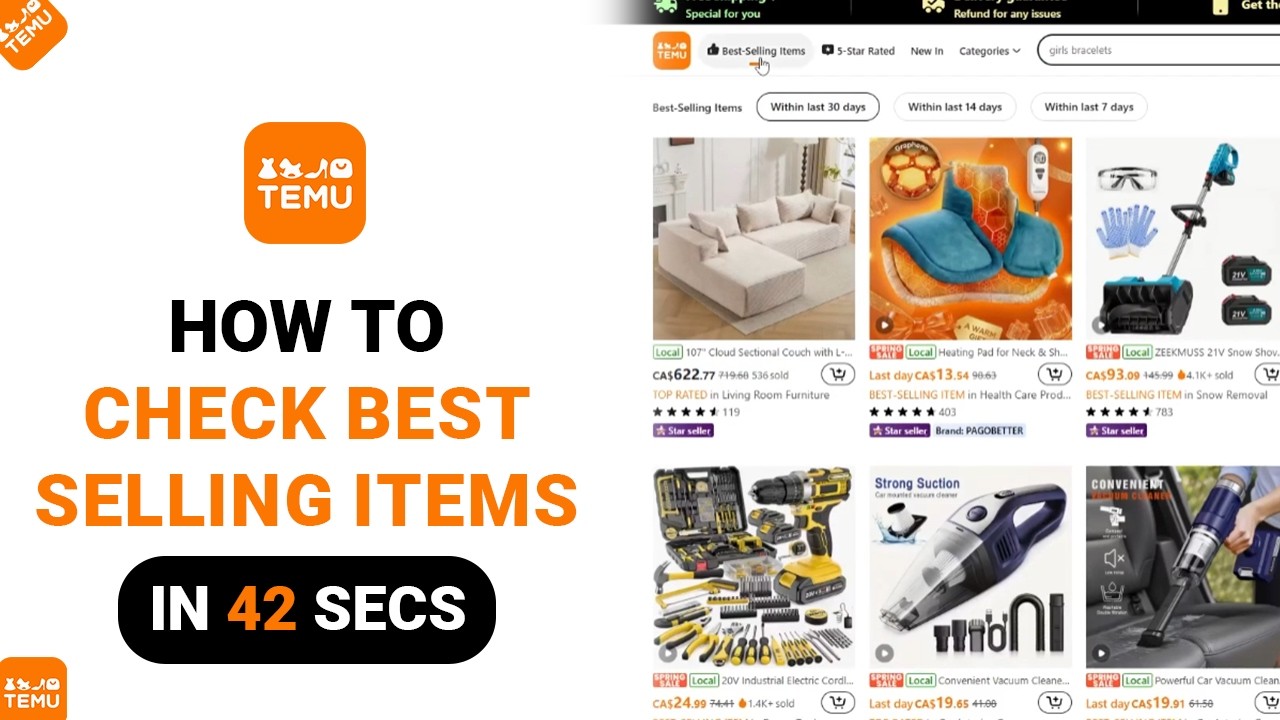 How to Check Best Selling Items on Temu [NEW] - YouTube