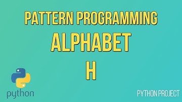 Write a Python Program to print Alphabet pattern H || Pattern Programming || Python Projects