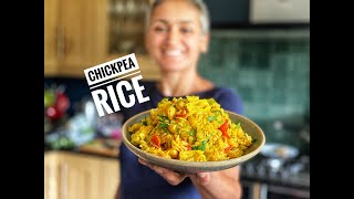 VEG RICE | Chickpeas paneer masala rice | VEGAN RICE | 15 minute meal | #withme | Food with Chetna