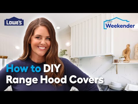 How To DIY a Custom Range Hood Cover @lowes