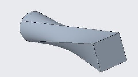 Creo: Swept Blend Square to Circle