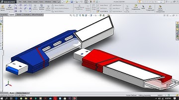 Solidworks Basic Part Modeling (Memory Stick)