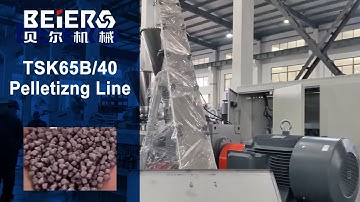 TSK65B/40 Plastic Pelletizng Line for Color Masterbatch Compou - BEIER Group