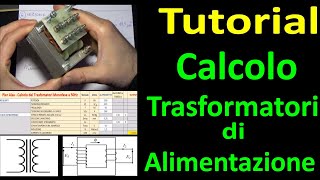 0565: Calcolo Trasformatori di alimentazione monofase - Tutorial screenshot 1