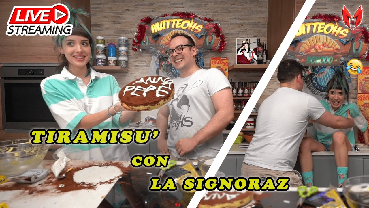 [LIVE INCREDIBILE] TIRAMISU' con LA SIGNORAZ | IN CUCINA CON MATTEOHS