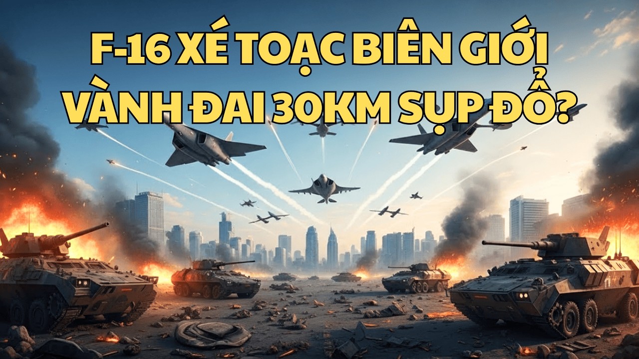 F-16 Thái Lan Xé Toạc Bầu Trời: Khi Sức Mạnh Hàn Quốc Nghiền Nát Vành Đai 30KM