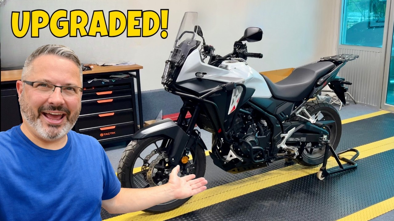Мой мотоцикл Honda NX500 прошел полную модернизацию для приключений в мастерской SRC Thailand.