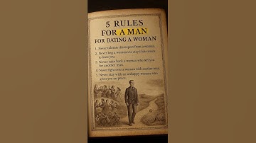 5 Rules For a Man for Dating a Woman