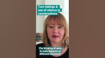 Turn taking and the use of silence in conversations