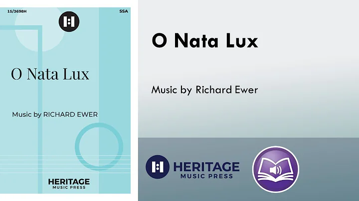 O Nata Lux (SSA) - Richard Ewer