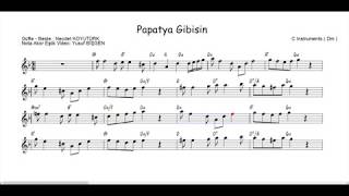 Nota Akor Eşlik - Papatya Gibisin - C Instruments ( Re )