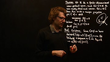 Projection on closed, convex sets