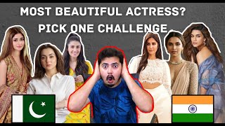 Indian Actress vs Pakistani Actress| choose one challenge - Reaction Video!