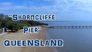 AUSTRALIAN BEACHES: FLYING OVER SHORNCLIFFE PIER (QUEENSLAND) AUSTRALIA