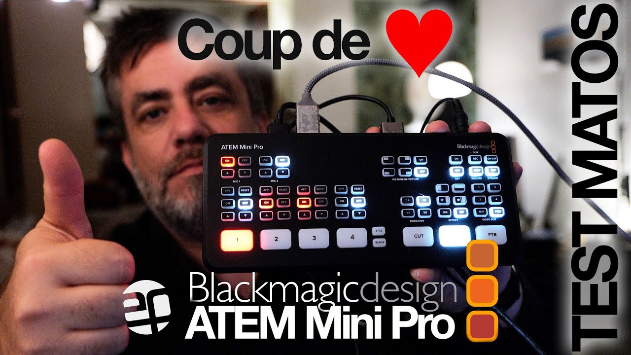 Blackmagic Design ATEM Mini Pro スイッチャー動画 Blackmagic ATEM Mini Pro ❤️ le mini switcher / Streamer Coup de